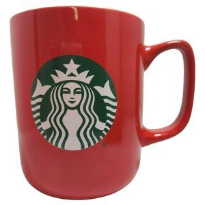 STARBUCKS 2020 Red Coffee Mug with Green Mermaid Siren Logo 16-ounce